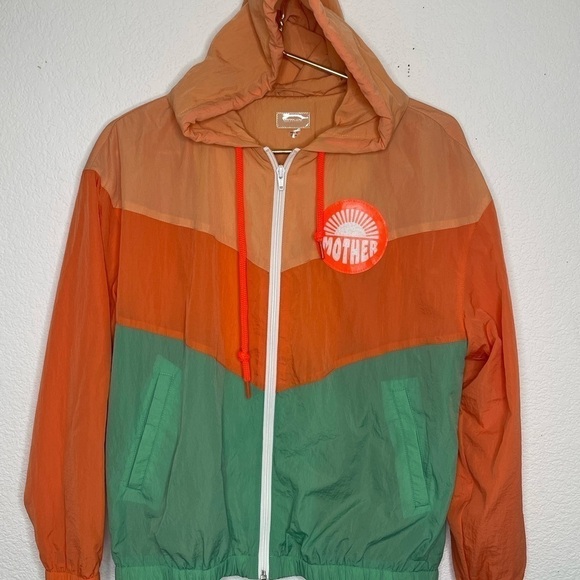 MOTHER jacket windbreaker hoodie sz small The Triple Shade - Picture 2 of 8
